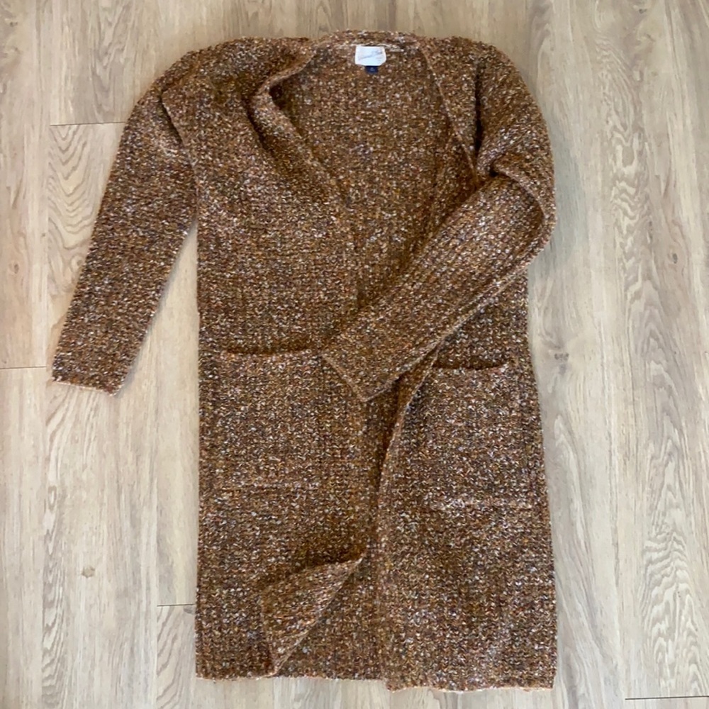 Target universal thread open long cardigan